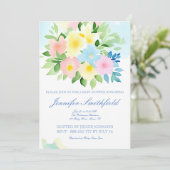 Waterverf FLORALE ONTWERP Kaart (Staand voorkant)
