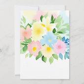 Waterverf FLORALE ONTWERP Kaart (Achterkant)