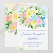 Waterverf FLORALE ONTWERP Kaart (Voorkant / Achterkant)