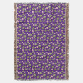 Waterverf florale paarse elegant dekens deken (Voorkant Verticaal)