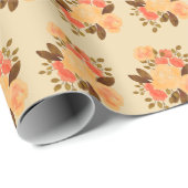  Waterverf florale pastel Cadeaupapier (Rol Hoek)