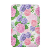 Waterverf florale patroon badmat (Voorkant Verticaal)