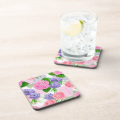 Waterverf florale patroon bier onderzetter (Rechterzijde)