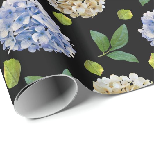 Waterverf florale patroon cadeaupapier (Rol Hoek)