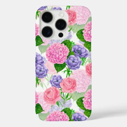 Waterverf florale patroon Case-Mate iPhone case (Achterkant)