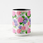 Waterverf florale patroon mok (Midden)