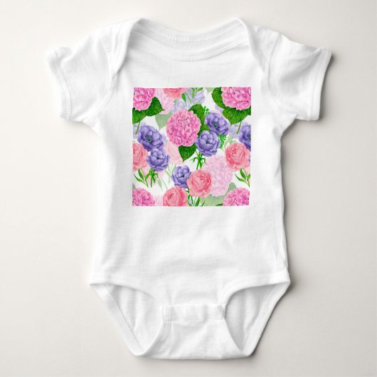 Waterverf florale patroon romper (Voorkant)
