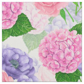 Waterverf florale patroon stof (Close Up)