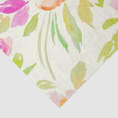 Waterverf florale pony, Patroon herhalen Tissuepapier (Detail)