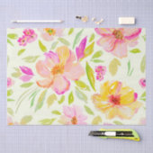 Waterverf florale pony, Patroon herhalen Tissuepapier (Craft)