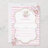 Waterverf florale prinses kaart (Voorkant)