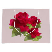 Waterverf florale rozen Gift Bag Groot Cadeauzakje (Voorkant)