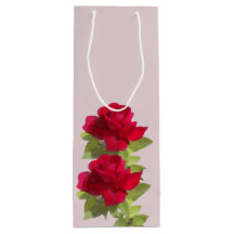 Waterverf florale rozen Gift Bag