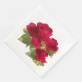 Waterverf florale rozen Papier Napkin Servet (Hoek)