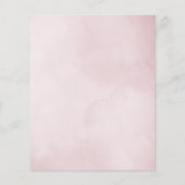 waterverf florale stoffige roze paars flyer (Achterkant)