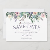 Waterverf florale uitnodiging (Voorkant)