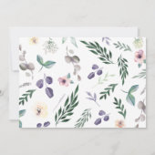 Waterverf florale uitnodiging (Achterkant)