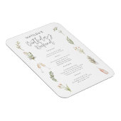 Waterverf florale verjaardagsweekroute magneet (Rechterzijde)