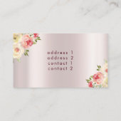 waterverf florale violist visitekaartje (Achterkant)