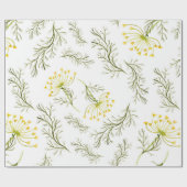 waterverf florale WRAPPINGPAPIER Cadeaupapier (Vlak)