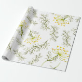 waterverf florale WRAPPINGPAPIER Cadeaupapier (Uitgerold)