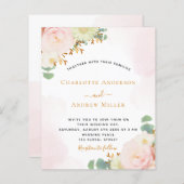 Waterverf floralen bruinkroze (Voorkant / Achterkant)