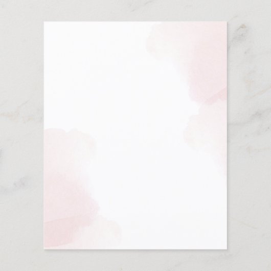 Waterverf floralen bruinkroze (Achterkant)