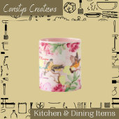 Waterverf Florals Birds Love, Hope, Faith Mok