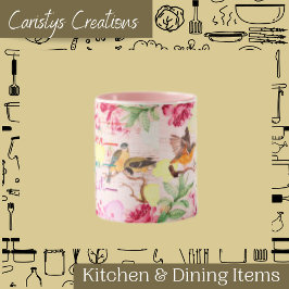 Waterverf Florals Birds Love, Hope, Faith Mok