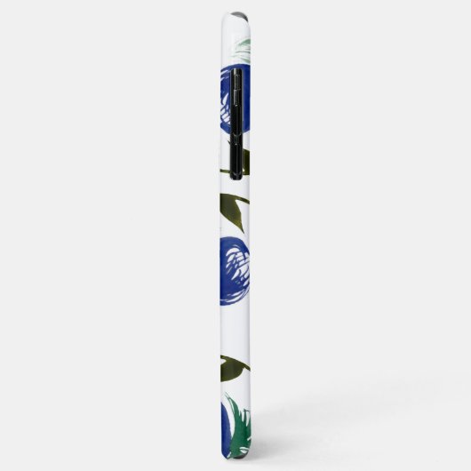 Waterverf Florals Blue Burgundy Greenery Paint Case-Mate iPhone Case (Achterkant/links)