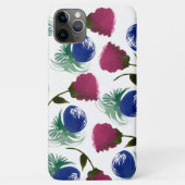 Waterverf Florals Blue Burgundy Greenery Paint Case-Mate iPhone Case (Achterkant)