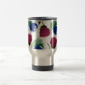 Waterverf Florals Blue Burgundy Greenery Paint Reisbeker (Center)