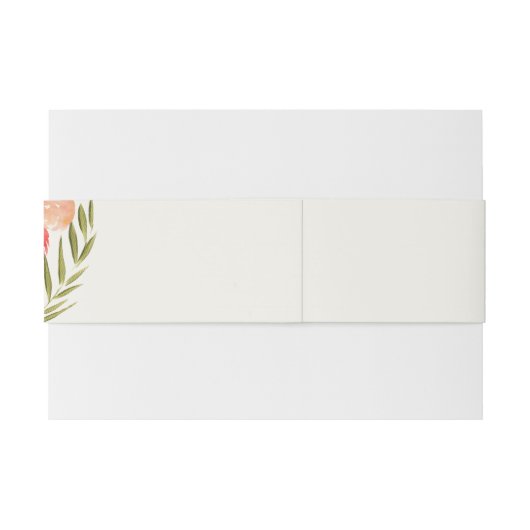  Waterverf Florals Boho Wedding Uitnodigingen Wikkel (Achterkant Voorbeeld)