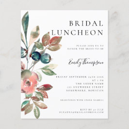 Waterverf Florals Bridal Luncheon Invite