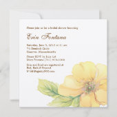 Waterverf Florals Bridal Shower Kaart (Voorkant)