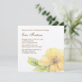 Waterverf Florals Bridal Shower Kaart (Staand voorkant)