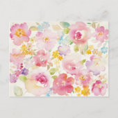 Waterverf Florals Briefkaart (Voorkant)