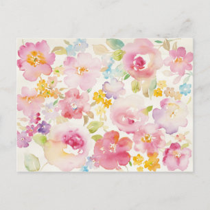 Waterverf Florals Briefkaart