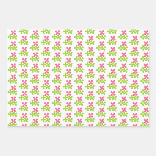  Waterverf Florals die Reeks van het VerpakkingsPa Inpakpapier Vel (Voorkant 3)