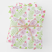  Waterverf Florals die Reeks van het VerpakkingsPa Inpakpapier Vel (In situ)