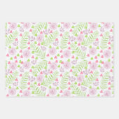 Waterverf Florals die Reeks van het VerpakkingsPa Inpakpapier Vel (Voorkant)