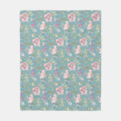 Waterverf Florals Fleece Deken (Voorkant)