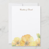 Waterverf Florals Hartelijk dank Bedankkaart (Voorkant)