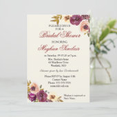 Waterverf Florals in het najaar - Vrijgezellenfees Kaart (Staand voorkant)