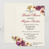 Waterverf Florals in het najaar - Vrijgezellenfees Kaart (Voorkant / Achterkant)