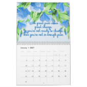 Waterverf Florals met de Kalender van de Citaten v (Jan 2027)