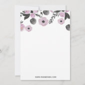 Waterverf Florals Moederdag Brunch Tea Party Kaart (Achterkant)