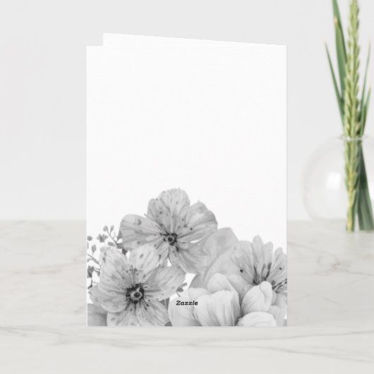  Waterverf Florals Moederdag Kaart (Achterkant)