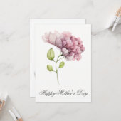  Waterverf Florals Moederdag Kaart (Voorkant / Achterkant in situ)