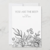  Waterverf Florals Moederdag Kaart (Achterkant)